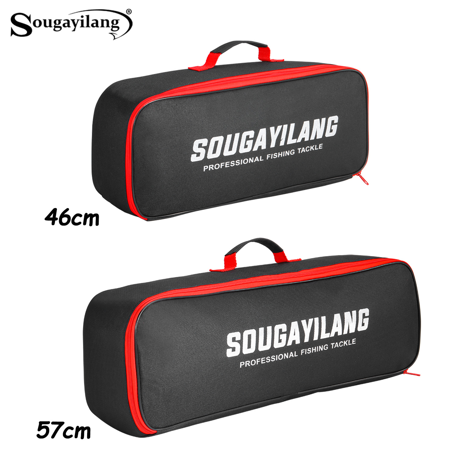 Fish Finder Case - Sougayilang กระเป๋าตกปลา 46 ซม./57 ซม.ขนาดใหญ่ความจุ 100b