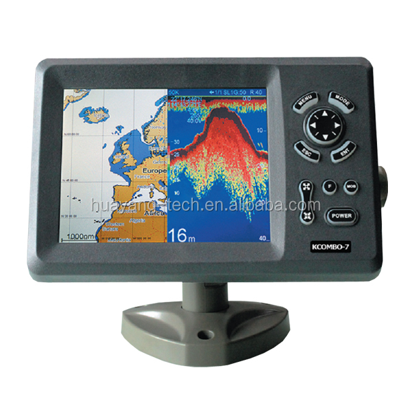 Fish Finder Transducer - เครื่องนำทาง GPS แบบมีจอแสดงผล Kcombo-7 ขนาด 7