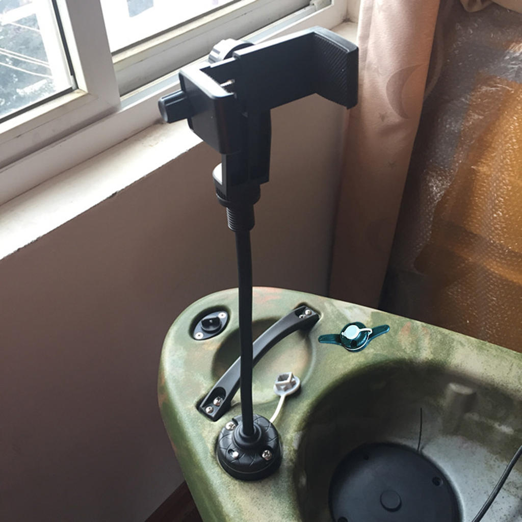 Fish Finder Mount - Kayak ผู้ถือโทรศัพท์มือถือสีดำ Fish Finder โทรศัพท์มือถือคลิป Kayak