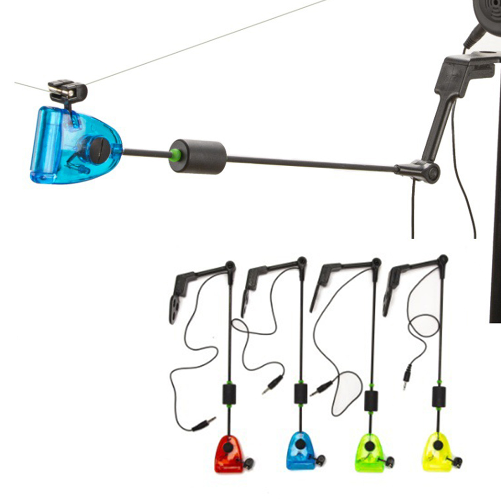 Fish Finder Cable - เครื่องเตือนการตกปลาแบบอิเล็กทรอนิกส์พร้อมไฟ LED ความไวสูง ตัวแจ้งเตือนการตกปลาคาร์พ สำหรับตกปลาตอนกลางคืน ตัวเครื่องทำจากลวดสแตนเลส