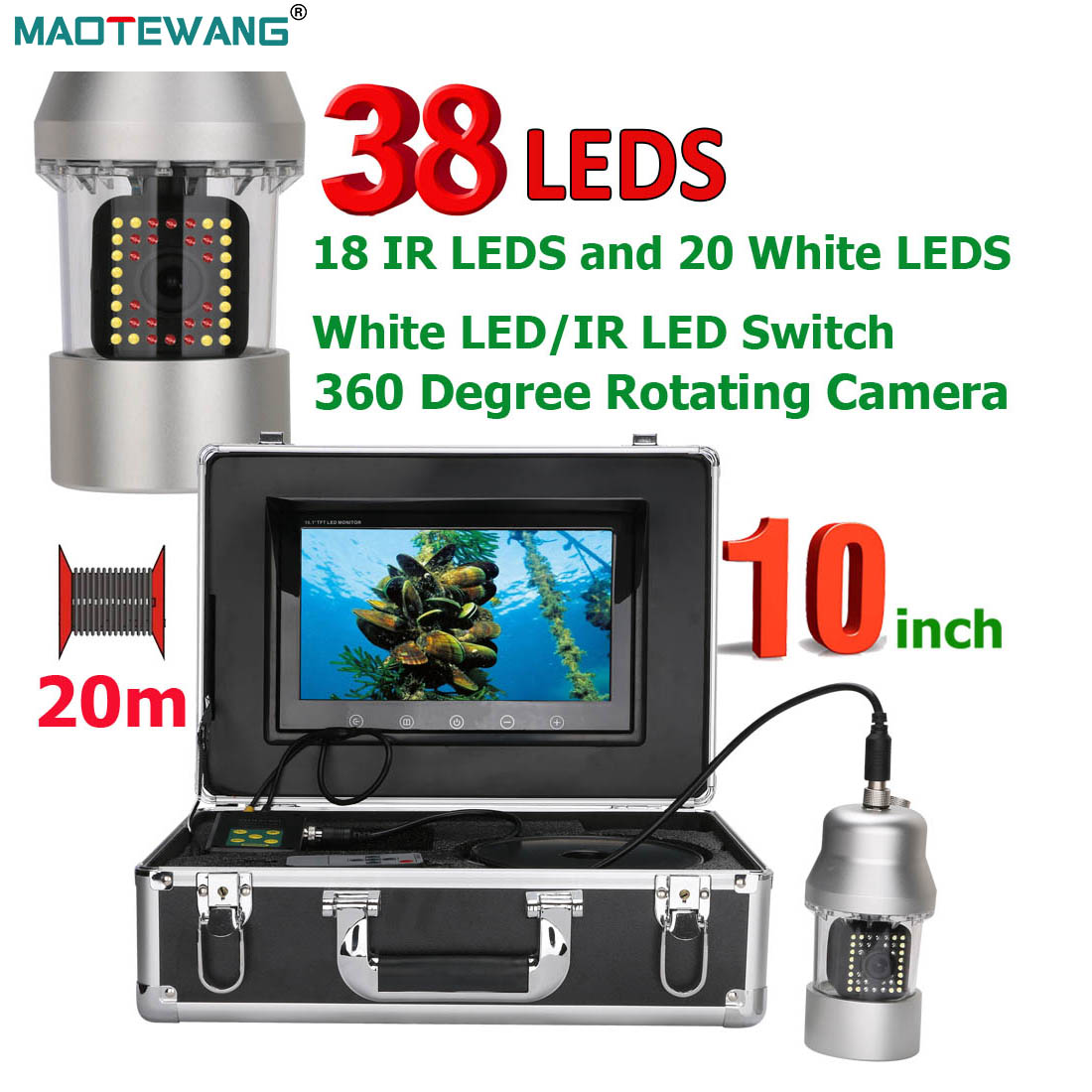 Maotewang กล้องวีดีโอตกปลาใต้น - Fish Finder Cable บทวิจารณ์และราคา