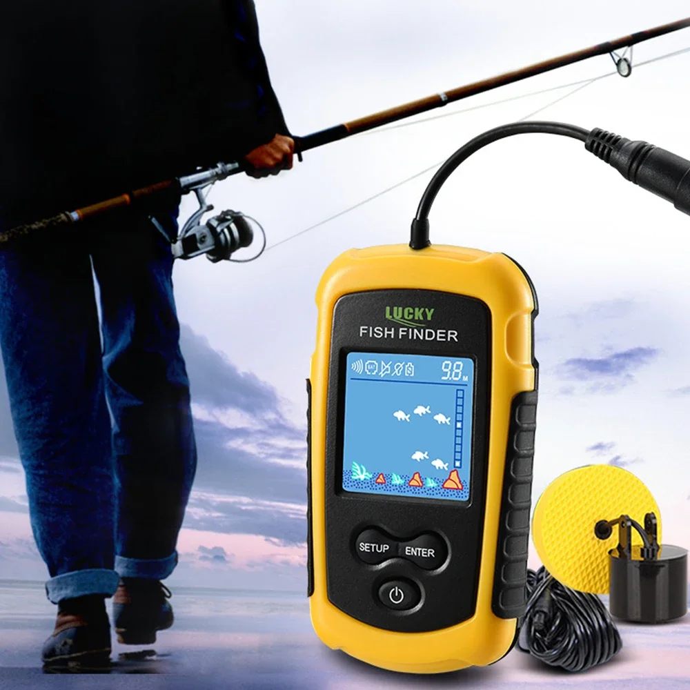 Lucky หน้าจอสี LCD แบบพกพา Fis - Fishing Depth Finder บทวิจารณ์และราคา