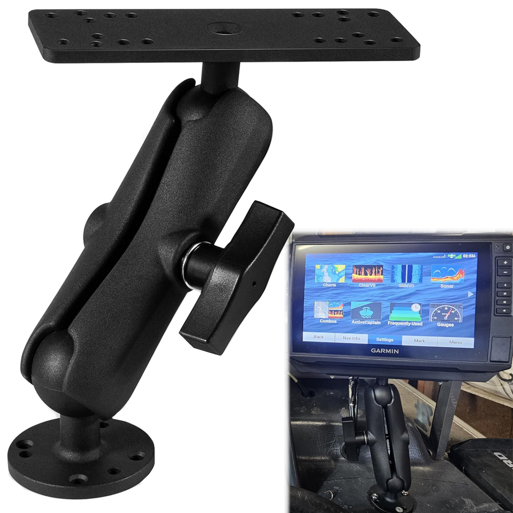 ขายึดเครื่องหาปลาอะลูมิเนียมพร - Fish Finder Mount บทวิจารณ์และราคา