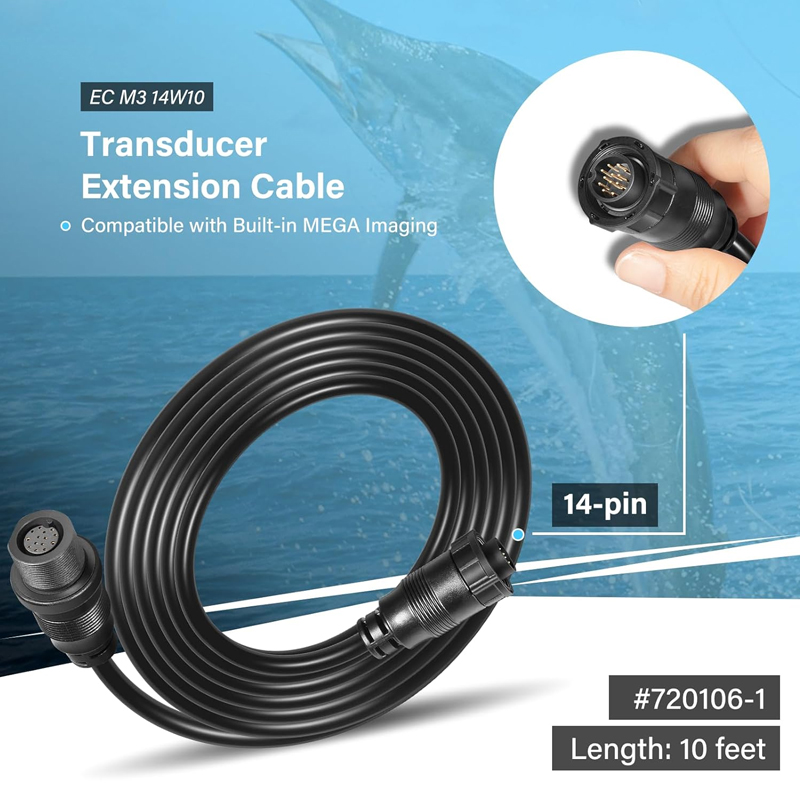สายต่อขยายทรานสดิวเซอร์ 10 ฟุต - Fish Finder Transducer บทวิจารณ์และราคา