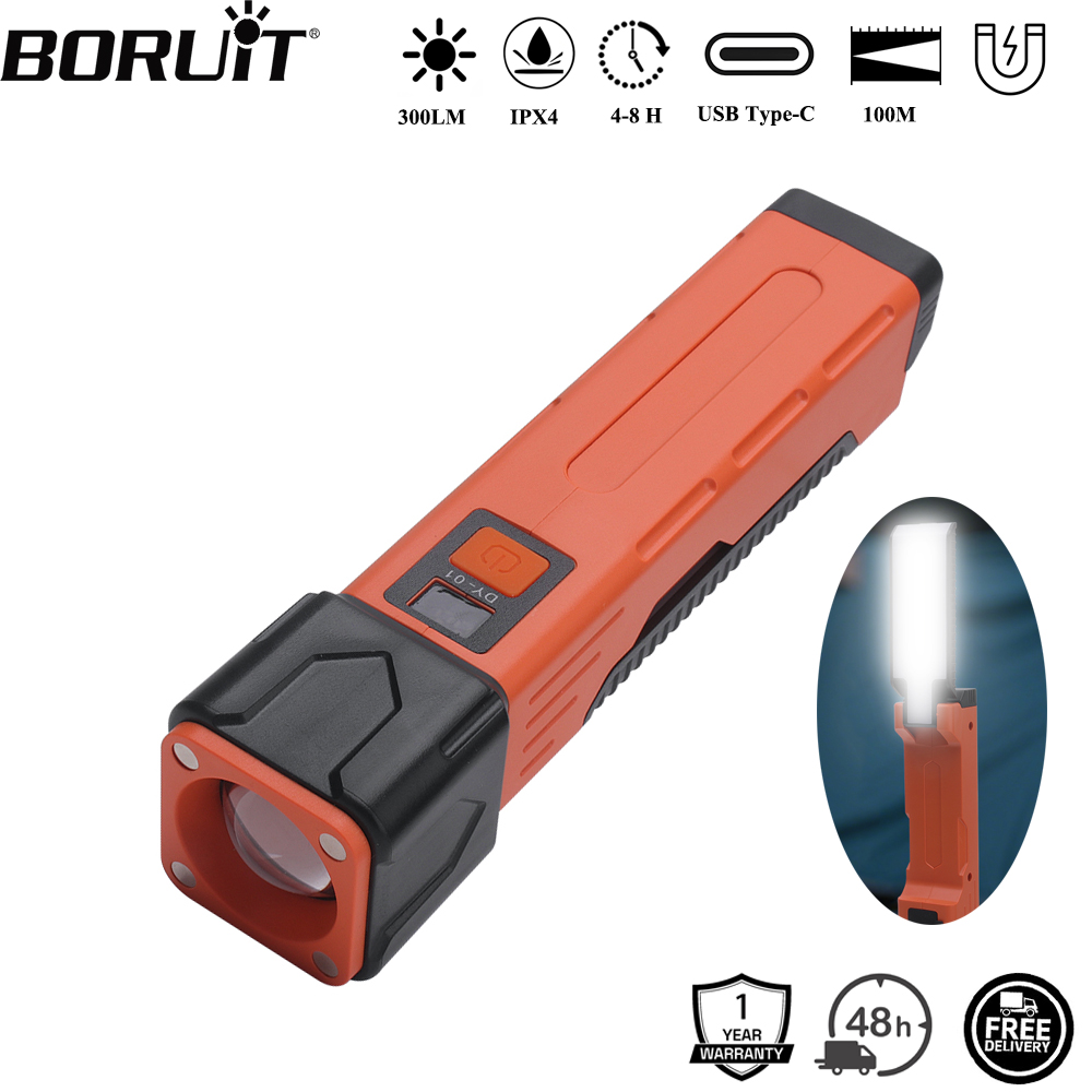 ไฟฉาย LED BORUiT 300LM แบบซูมไ - Fishing Light บทวิจารณ์และราคา