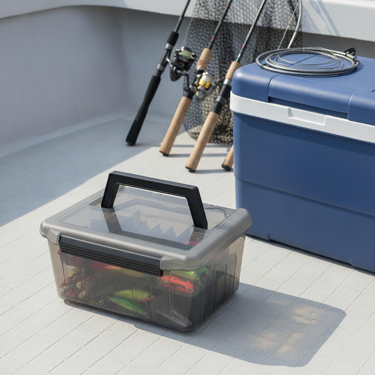 กล่องอุปกรณ์ตกปลาพร้อมหูหิ้ว,  - Fish Finder Case บทวิจารณ์และราคา