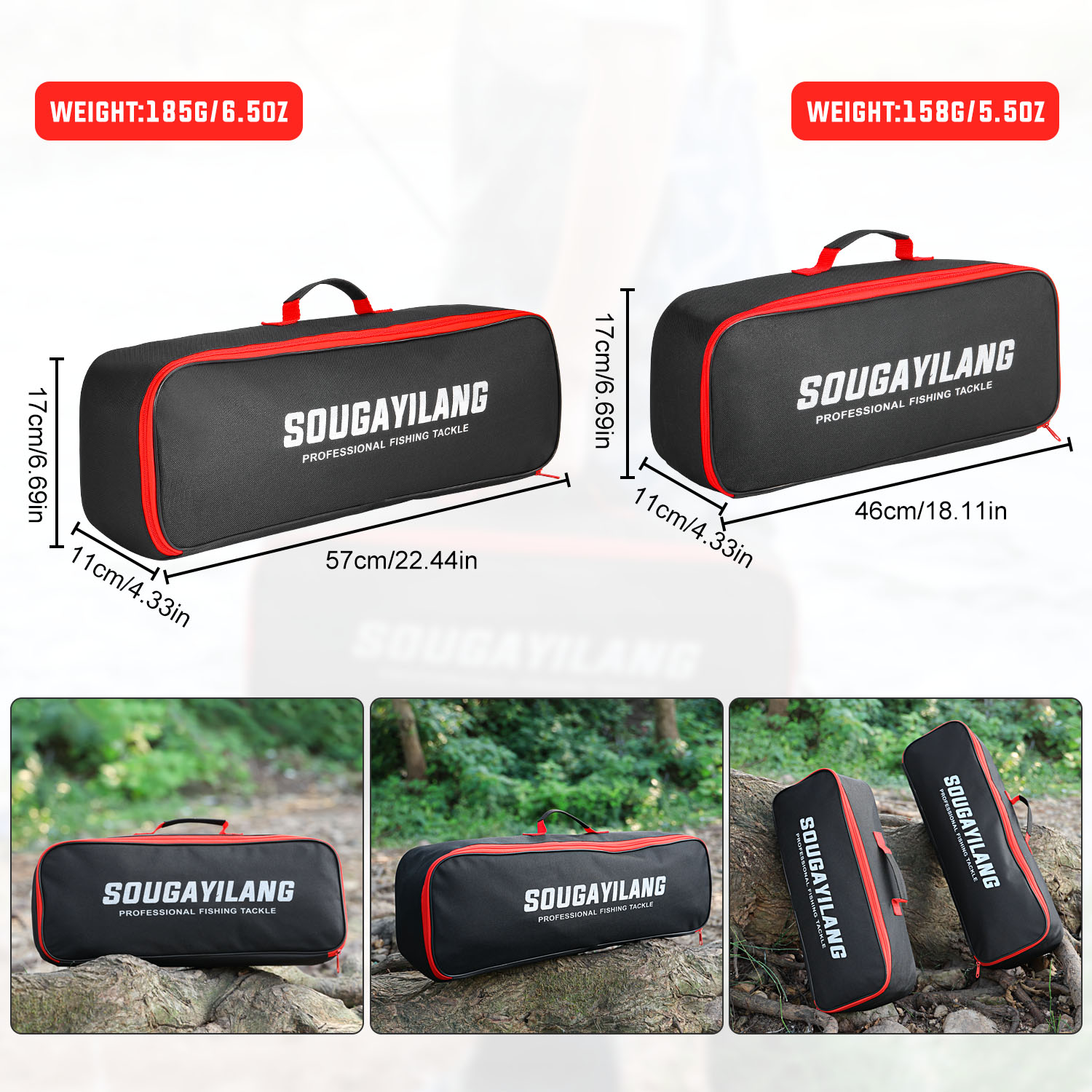 Sougayilang กระเป๋าตกปลา 46 ซม - Fish Finder Case บทวิจารณ์และราคา