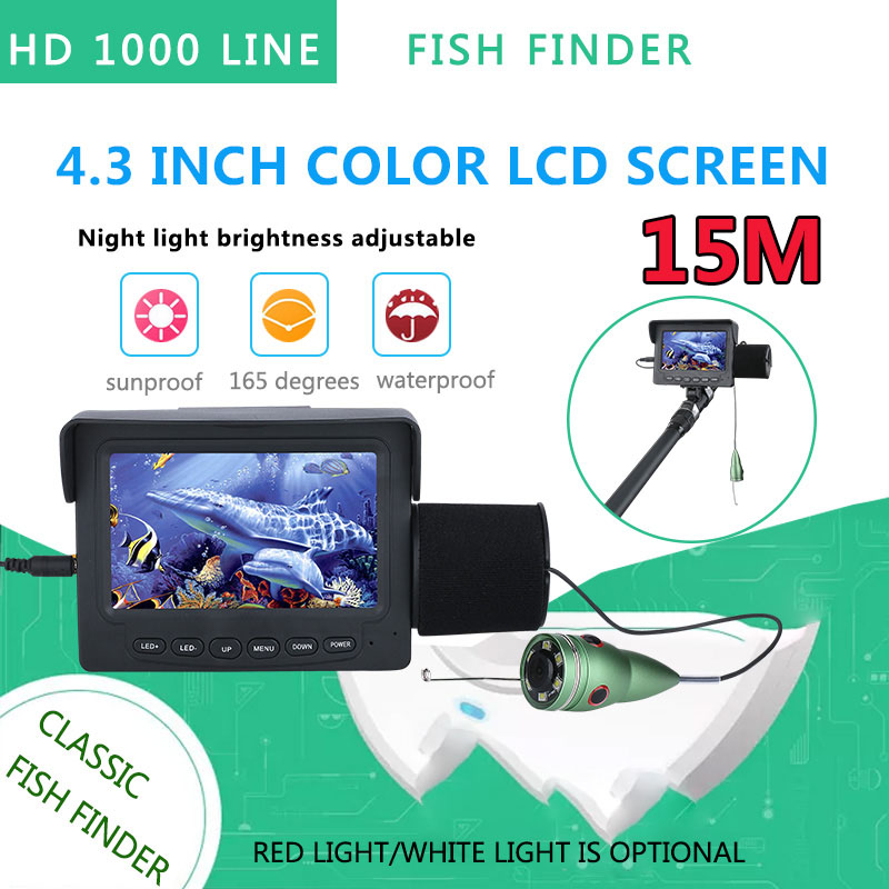 กล้องตกปลาใต้น้ำ 15 เมตร 1200T - Fish Finder Cable บทวิจารณ์และราคา