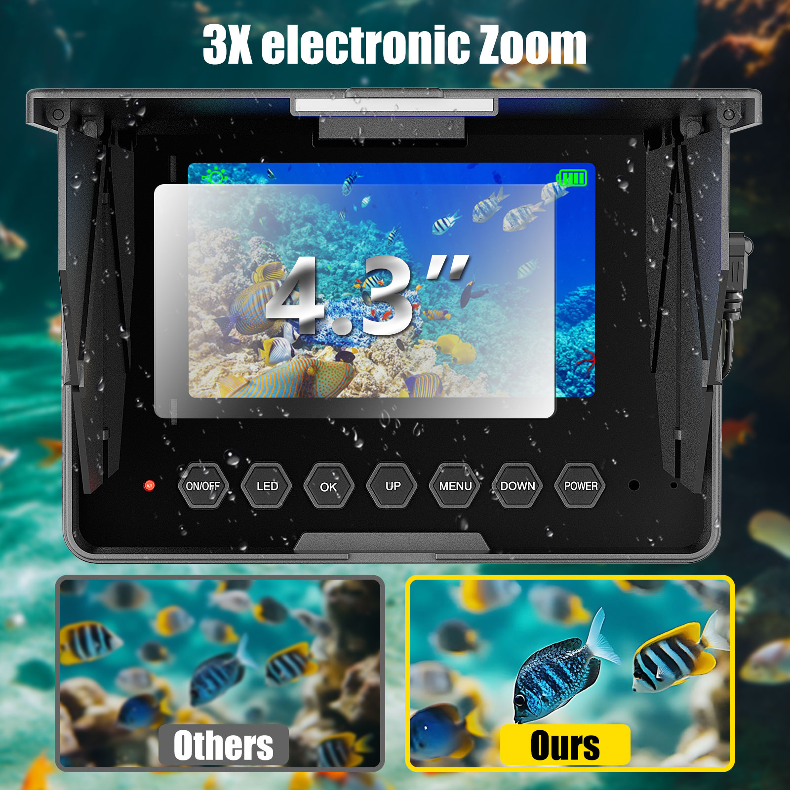 กล้องตกปลาใต้น้ำ - สายเคเบิล 1 - Fish Finder Cable บทวิจารณ์และราคา