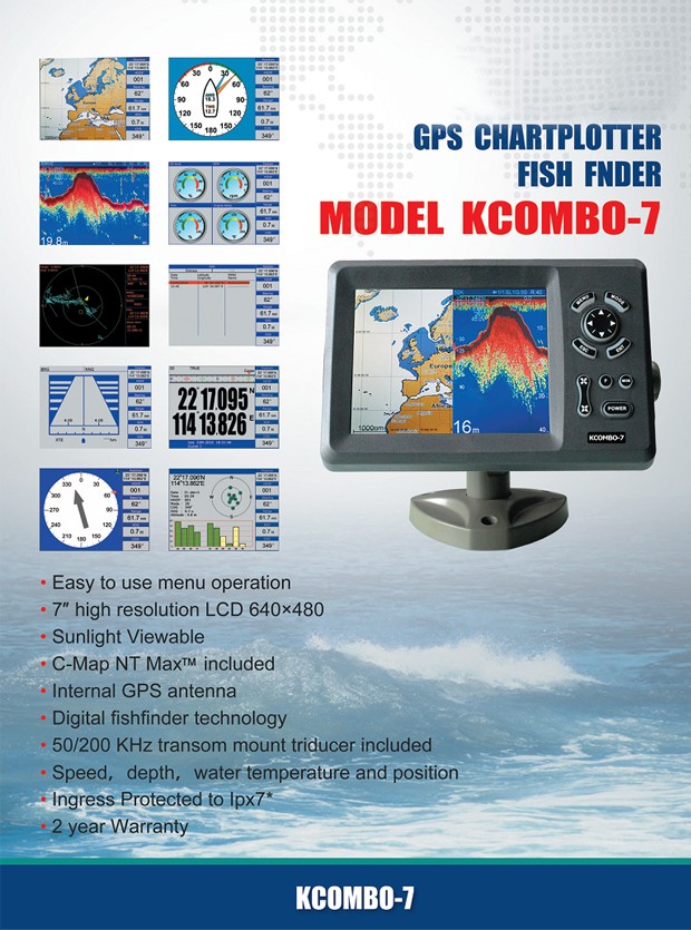 เครื่องนำทาง GPS แบบมีจอแสดงผล - Fish Finder Transducer บทวิจารณ์และราคา