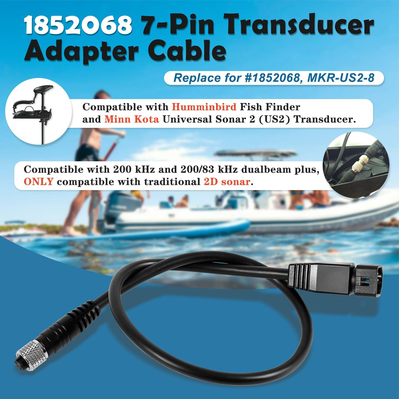 1852068 MKR-US2-8 สายอะแดปเตอร - Fish Finder Transducer บทวิจารณ์และราคา