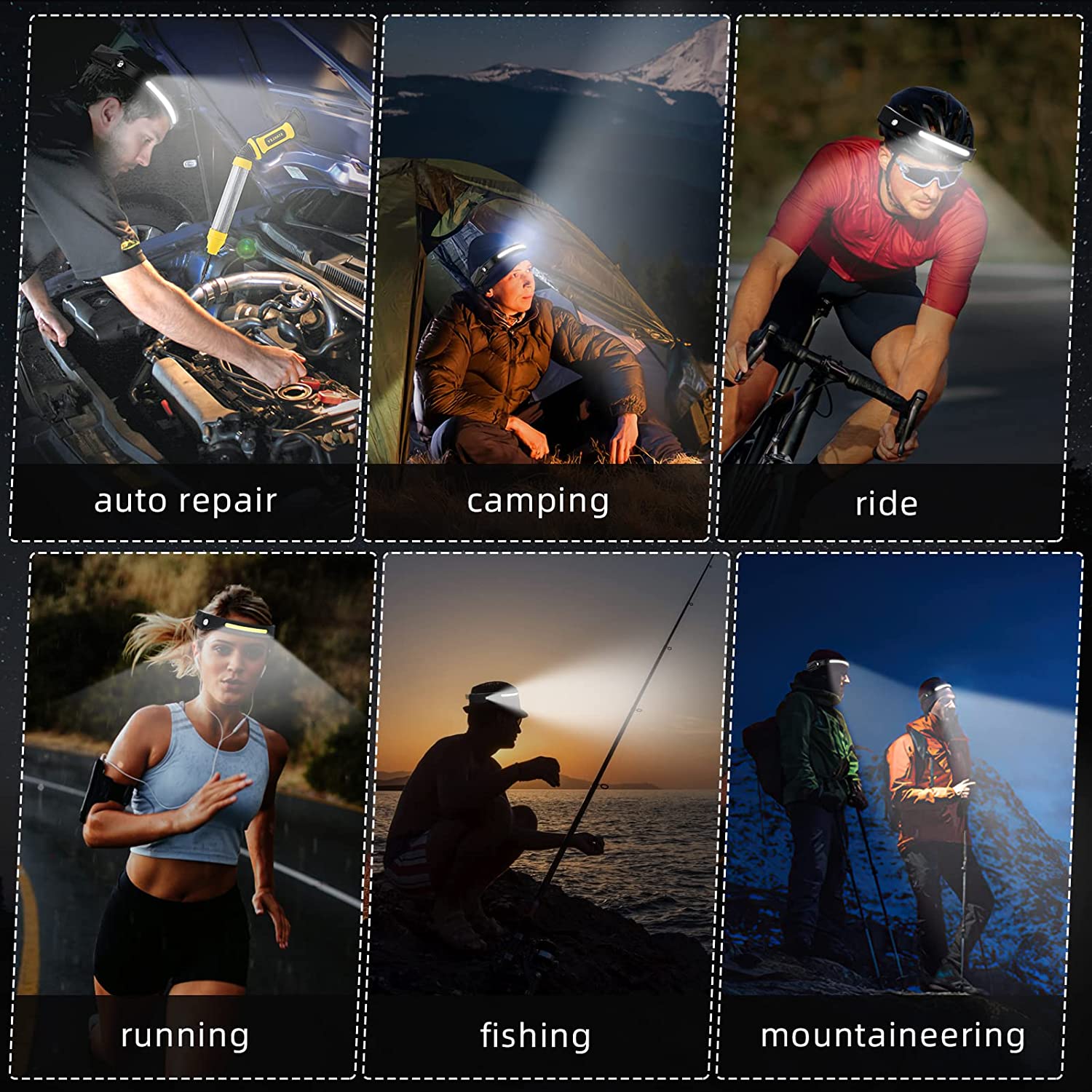ไฟหน้าแบบเซนเซอร์ ไฟฉาย LED ไฟ - Fish Finder Battery บทวิจารณ์และราคา