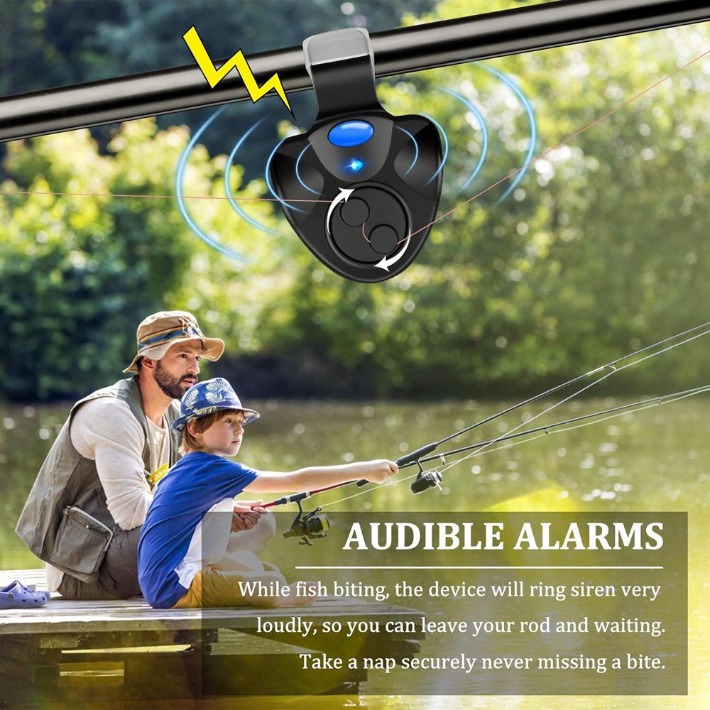 ชุดคลิปตกปลาคาร์พ พร้อมไฟ LED  - Bite Alarm บทวิจารณ์และราคา