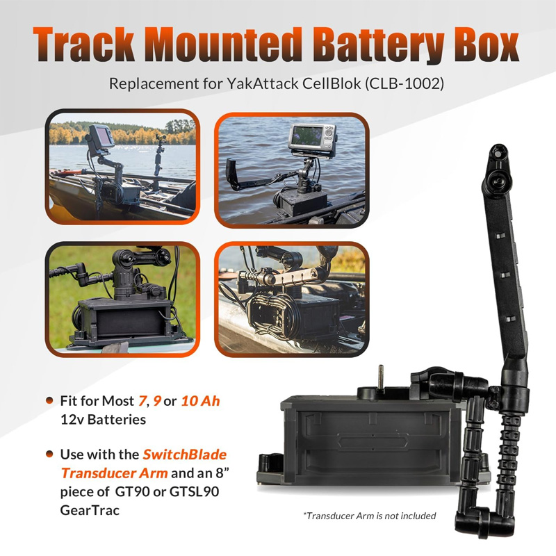 ติดตามกล่องแบตเตอรี่สําหรับ Fi - Fish Finder Transducer บทวิจารณ์และราคา